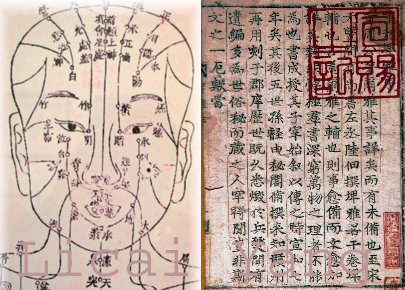Classical acupuncture books and acupuncture chart.