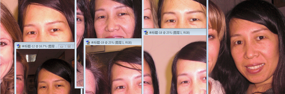 Patient collage used for fertility acupuncture information.