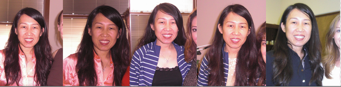 Patient collage used for PCOS fertility information.